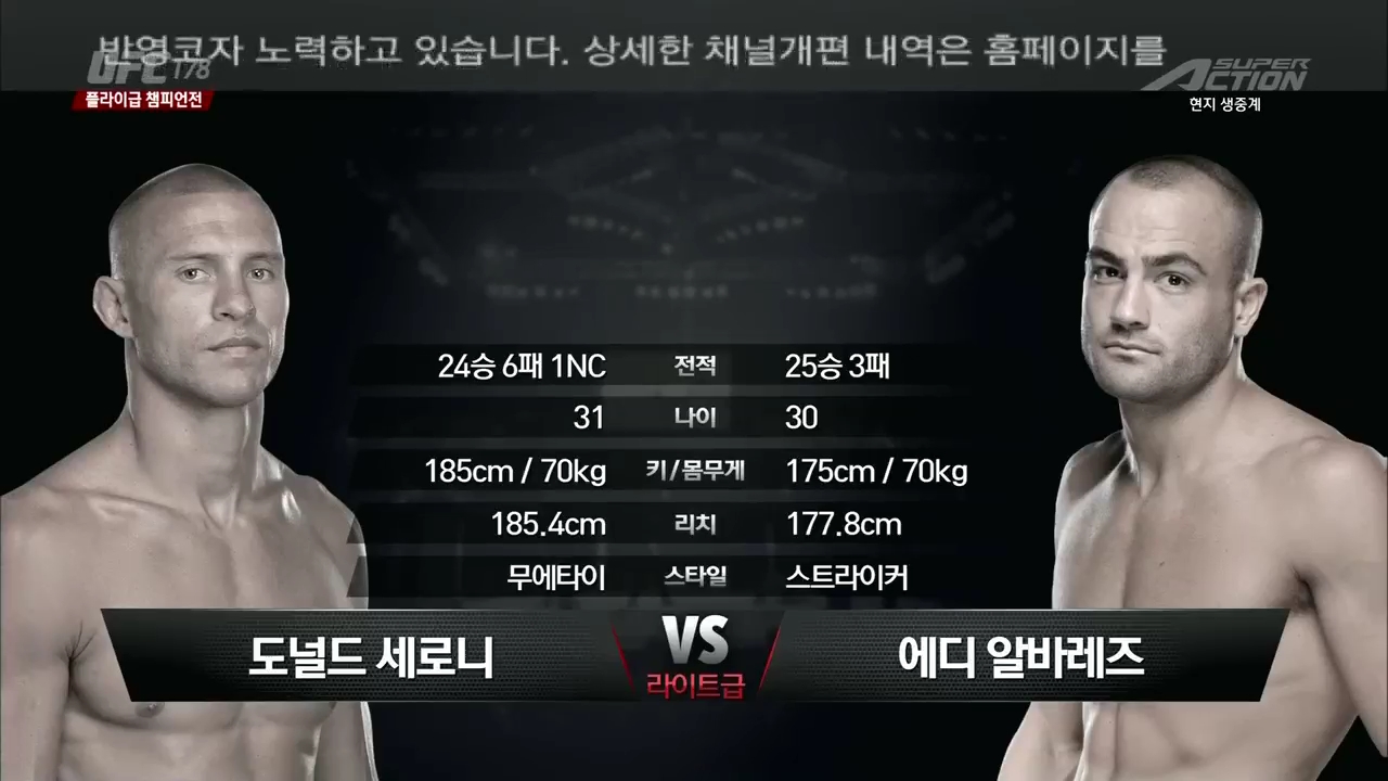 UFC 178 존슨 Vs 카리아소, 도미닉 크루즈 복귀전 외 140928 다운 다운받기