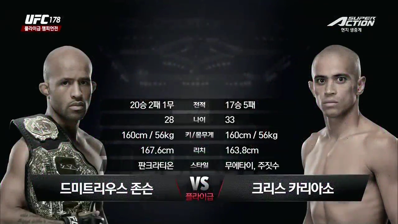 UFC 178 존슨 Vs 카리아소, 도미닉 크루즈 복귀전 외 140928 다운 다운받기